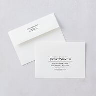 Newspaper Save the Date Cards Pure White Signature smooth Blank No Standard