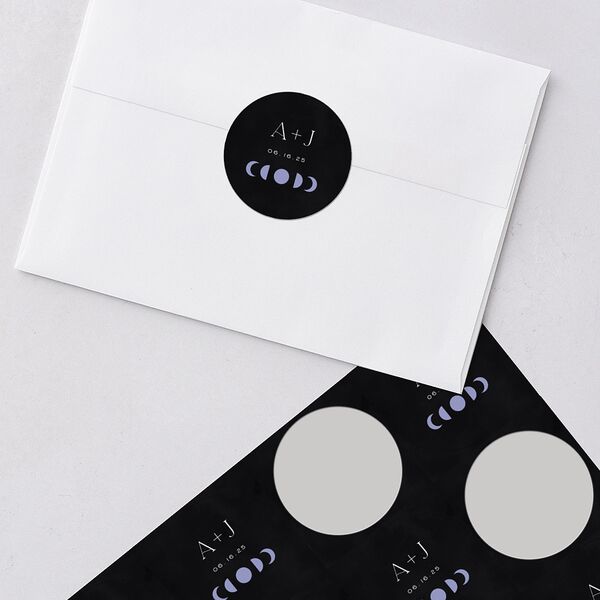 Written In The Stars Wedding Stickers Midnight