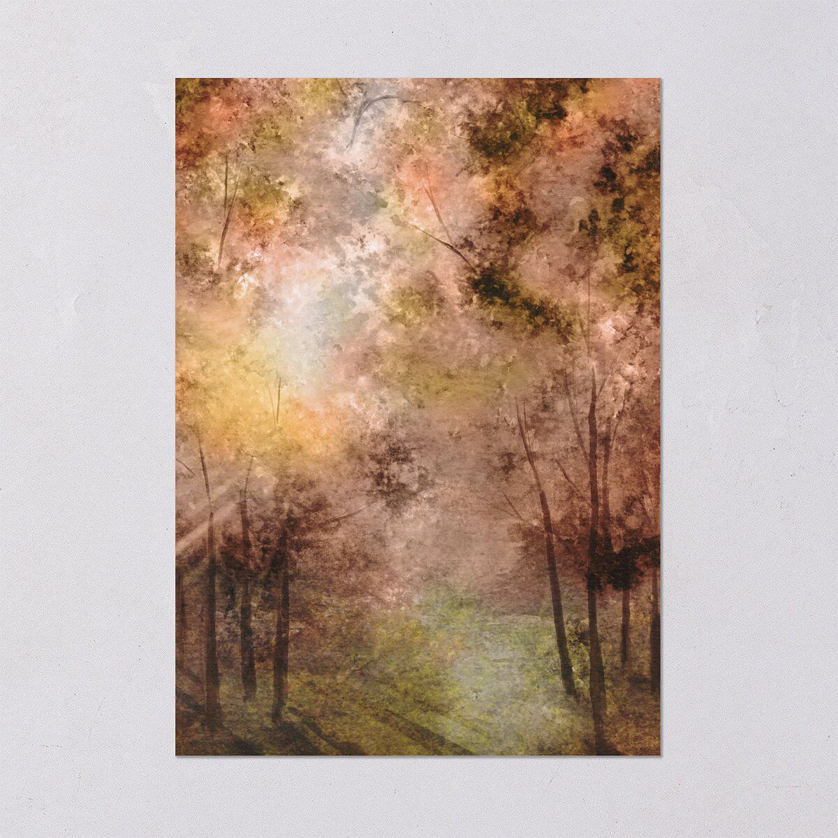 Enchanted Forest Wedding Invitations Terracotta Signature Blank No Standard
