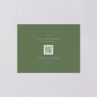 Side Panel Save the Date Petite Cards Deep Olive Signature smooth Blank No Standard