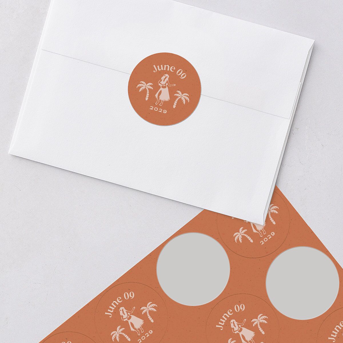 Beach Party Wedding Stickers — view 3