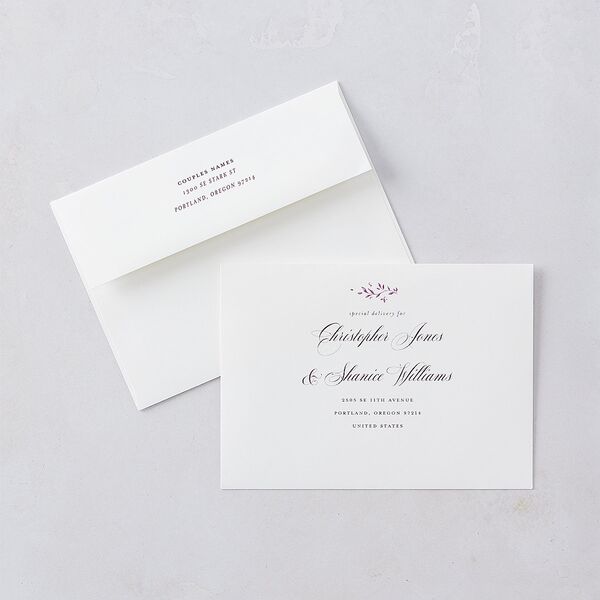 Formal Opulent Frame Wedding Invitations Bordeaux Gold No Signature Blank
