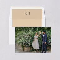 Headline Save the Date Cards Licorice Signature smooth Blank No