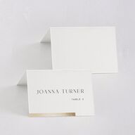 Bar Accent Place Cards Gold Pure White Signature
