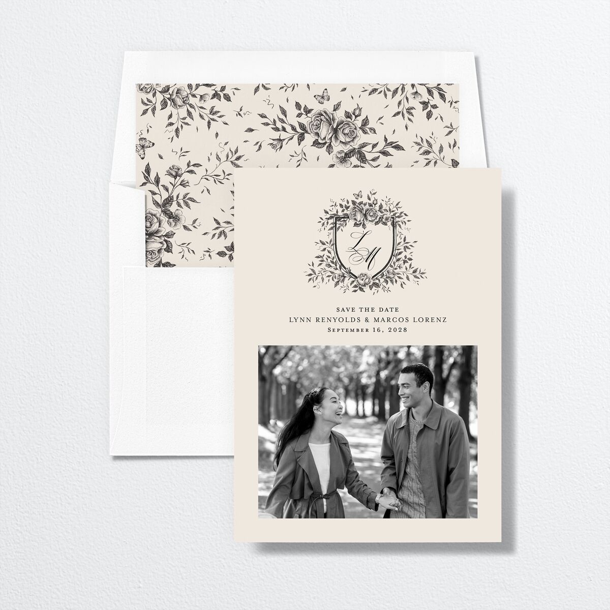 Rose Crest Photo Envelope Liners Linen Standard