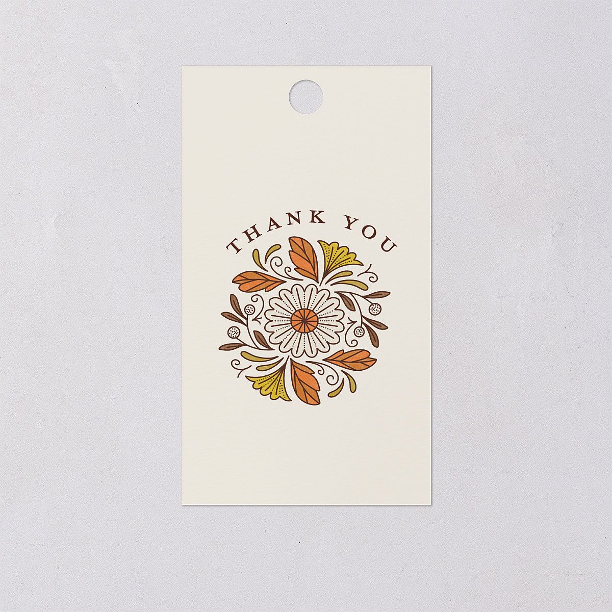 Intricate Vintage Favor Gift Tags Tan Signature