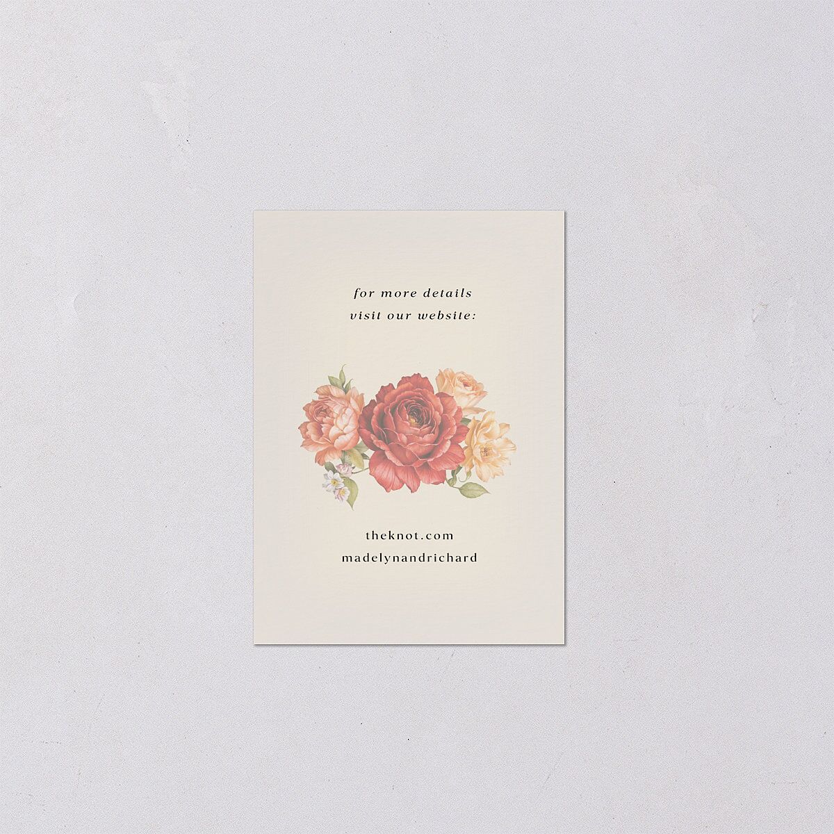 Vintage Awkward Photo Hearts QR Code RSVP Cards Barely Peach Signature Standard