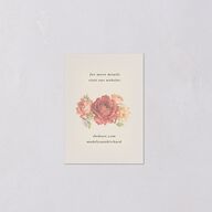 Vintage Awkward Photo Hearts QR Code RSVP Cards Barely Peach Signature Standard
