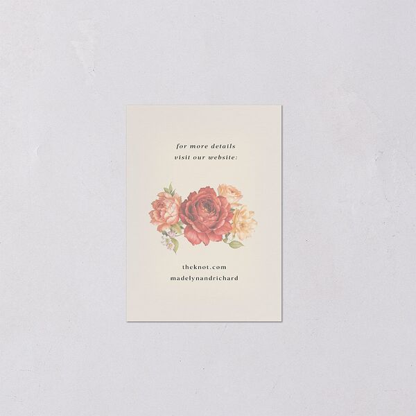 Vintage Awkward Photo Hearts QR Code RSVP Cards Barely Peach Signature Standard