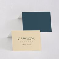 Tartan Crest Place Cards Moody Blue Signature