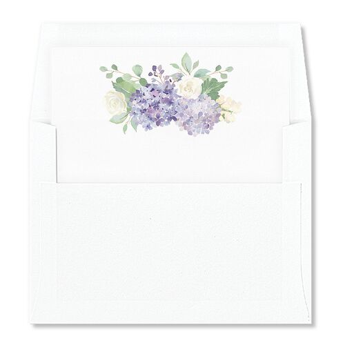 Elegant Hydrangea Standard Envelope Liners Boysenberry Standard