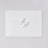 Vintage Flourish Wedding Stickers Pure White Circle