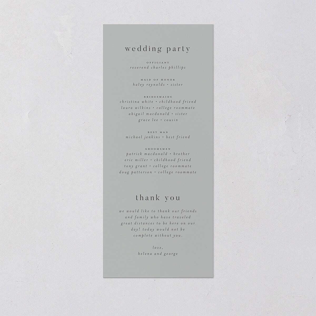 Mountain Mist Wedding Programs — view 2