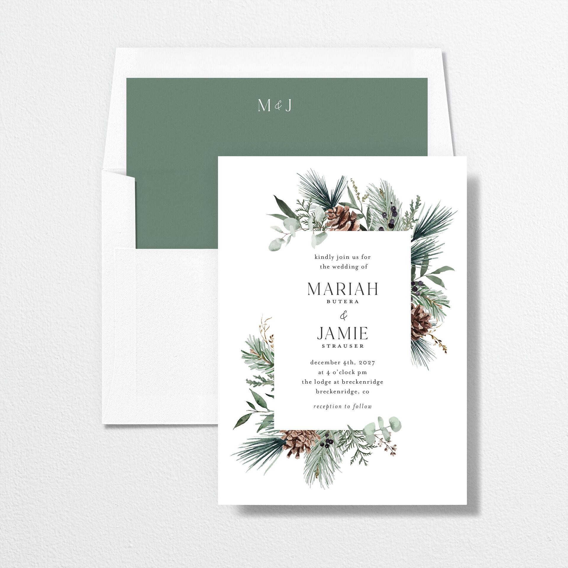 Rustic Pine Envelope Liners — view 1