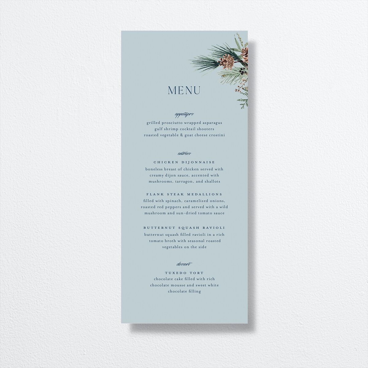 Rustic Pine Menus — view 1