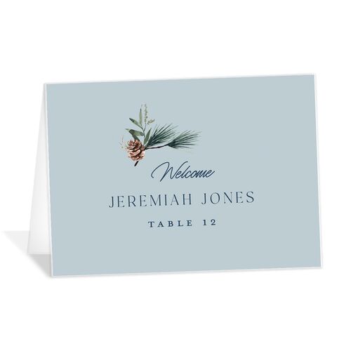 Rustic Pine Place Cards Slate Signature