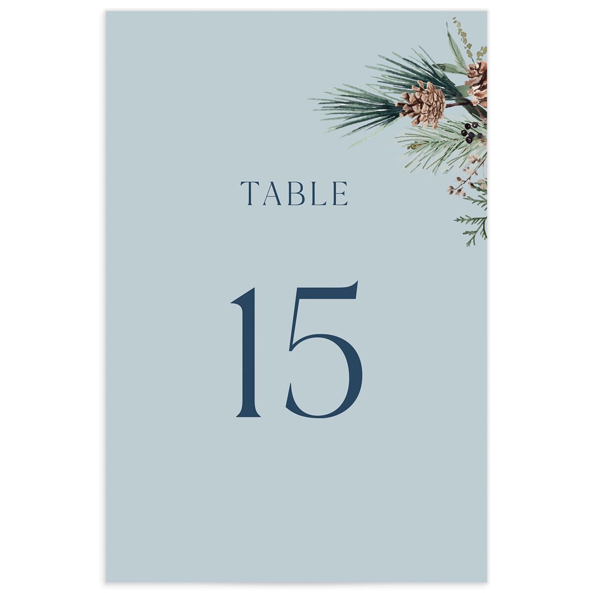 Rustic Pine Table Numbers