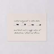Eucalyptus Monogram Wedding Response Cards Pure White Signature Standard