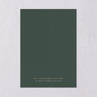 Gilded Sprigs Save The Date Cards Dark Emerald Signature smooth Blank No Standard