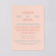 Color del Amor Rehearsal Dinner Invitations Salmon Signature Blank