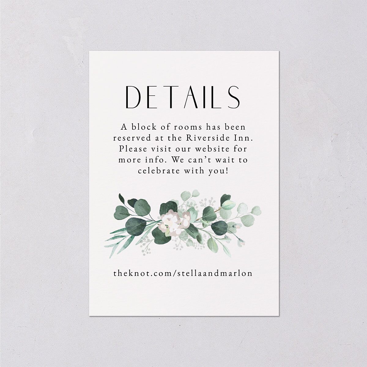 Timeless Hoop Wedding Enclosure Cards Gold Pure White Signature Standard