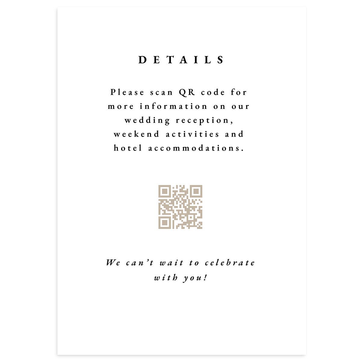 Delicate Frame Wedding Enclosure Cards