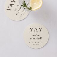 Soft Pampas Botanical Coasters Sepia Cardboard Circle
