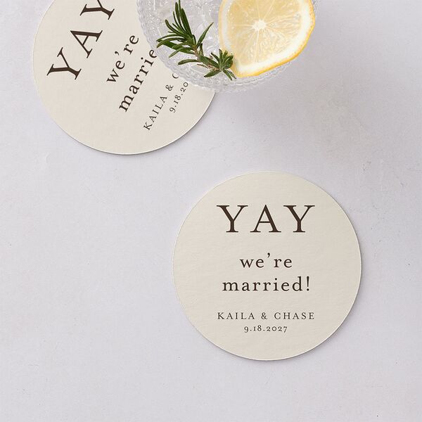 Soft Pampas Botanical Coasters Sepia Cardboard Circle