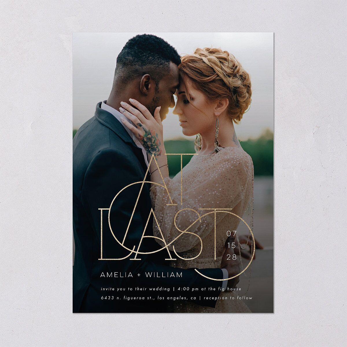 Ornate Love Song Wedding Invitations — view 2