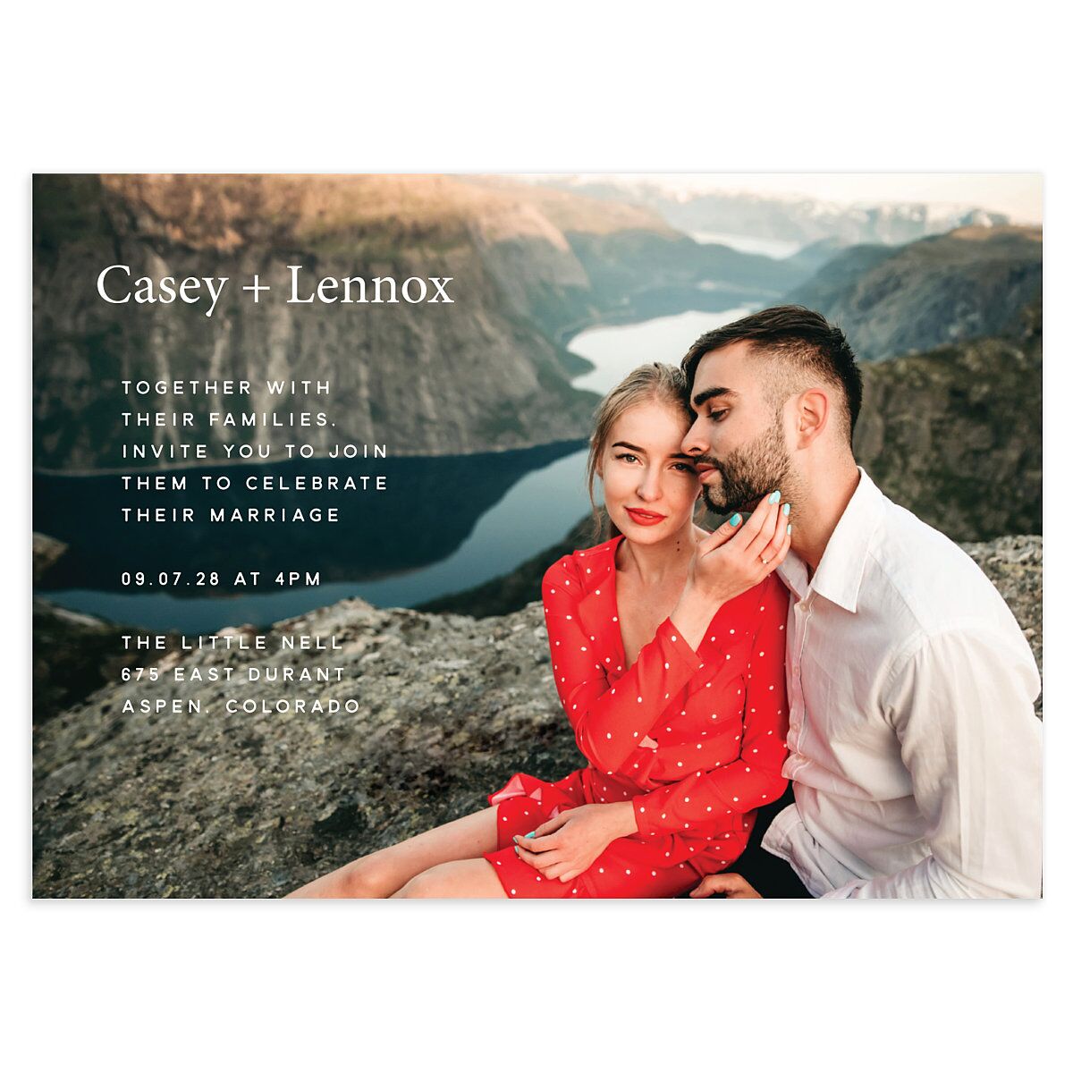 Modern Photograph Wedding Invitations