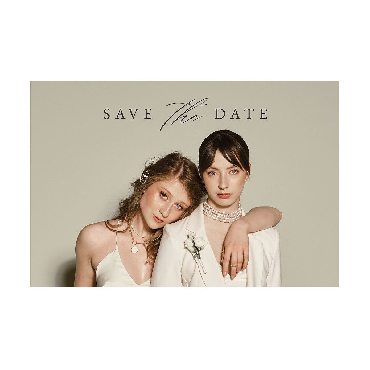 Illustrated Vines Save The Date Postcards