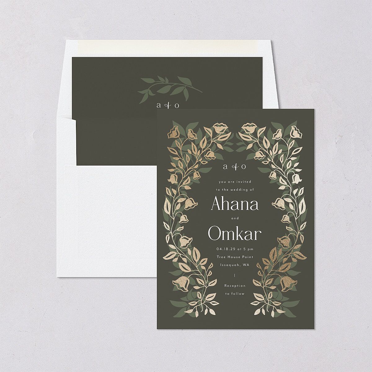 Rustic Nouveau Envelope Liners Hunter Green Standard