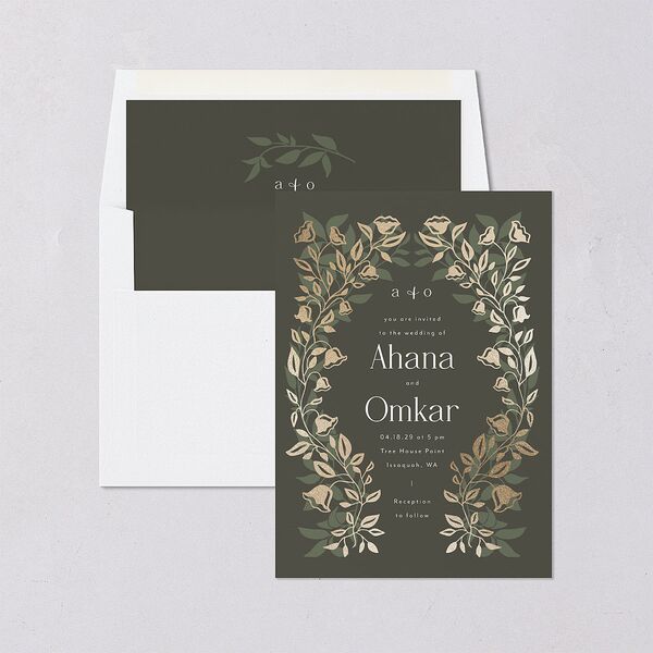 Rustic Nouveau Envelope Liners Hunter Green Standard