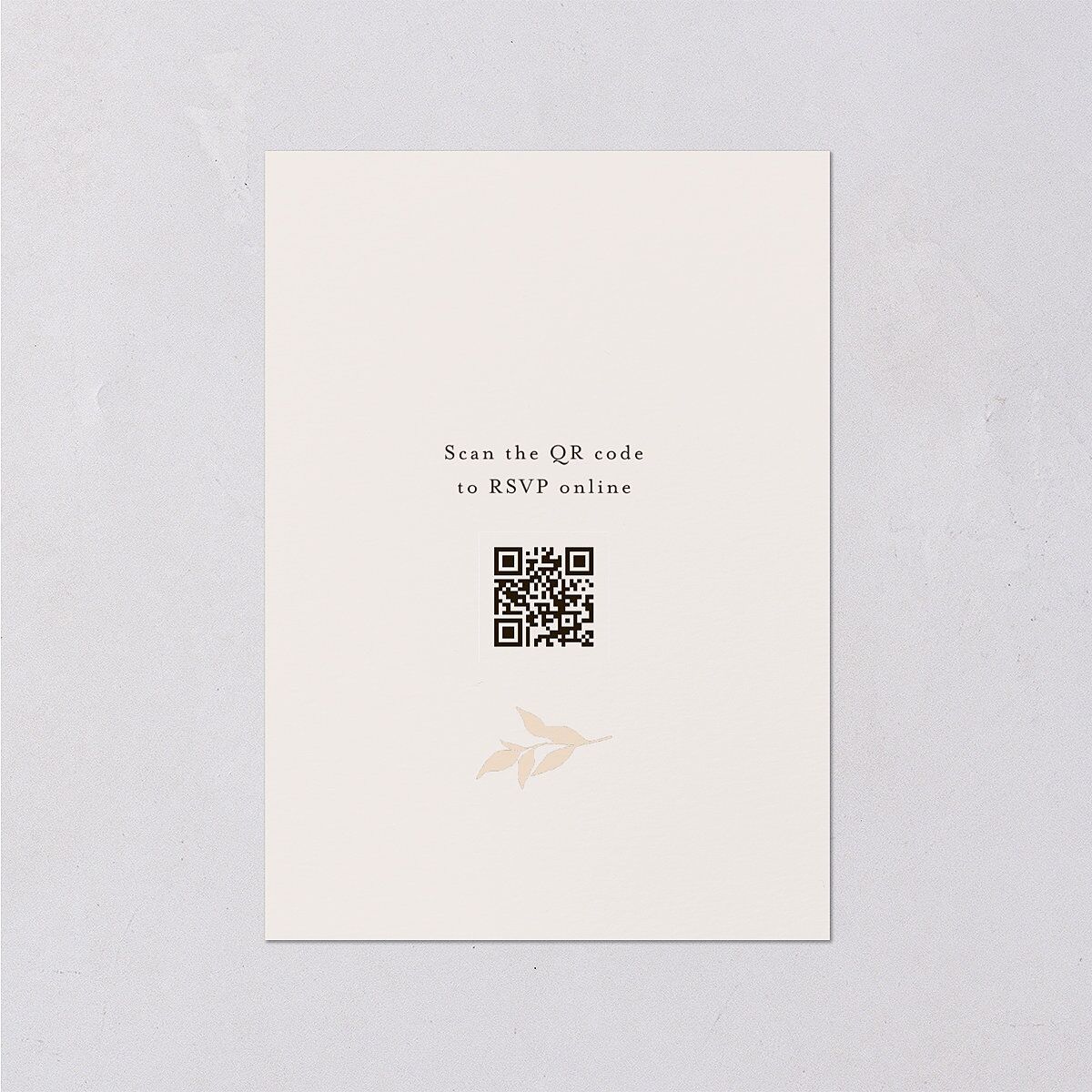 Autumn Frame Wedding Response Cards Gold Raw Sienna Signature Standard