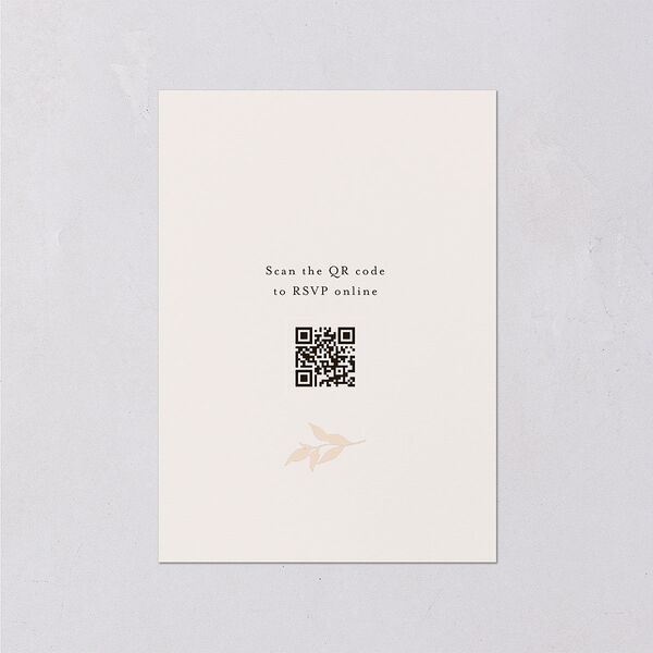 Autumn Frame Wedding Response Cards Gold Raw Sienna Signature Standard