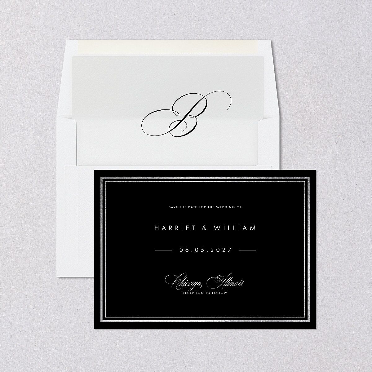 Polished Frame Save The Date Cards — view 4