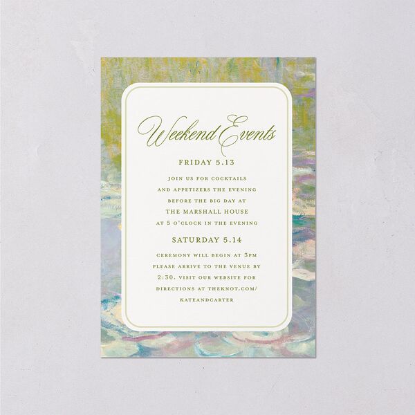 Eclectic Garden Reverie Wedding Enclosure Cards Lavender Signature Standard