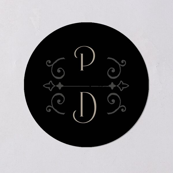 Gothic Gate Wedding Stickers Licorice