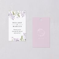 Delicate Lilac Favor Gift Tags Amethyst Signature