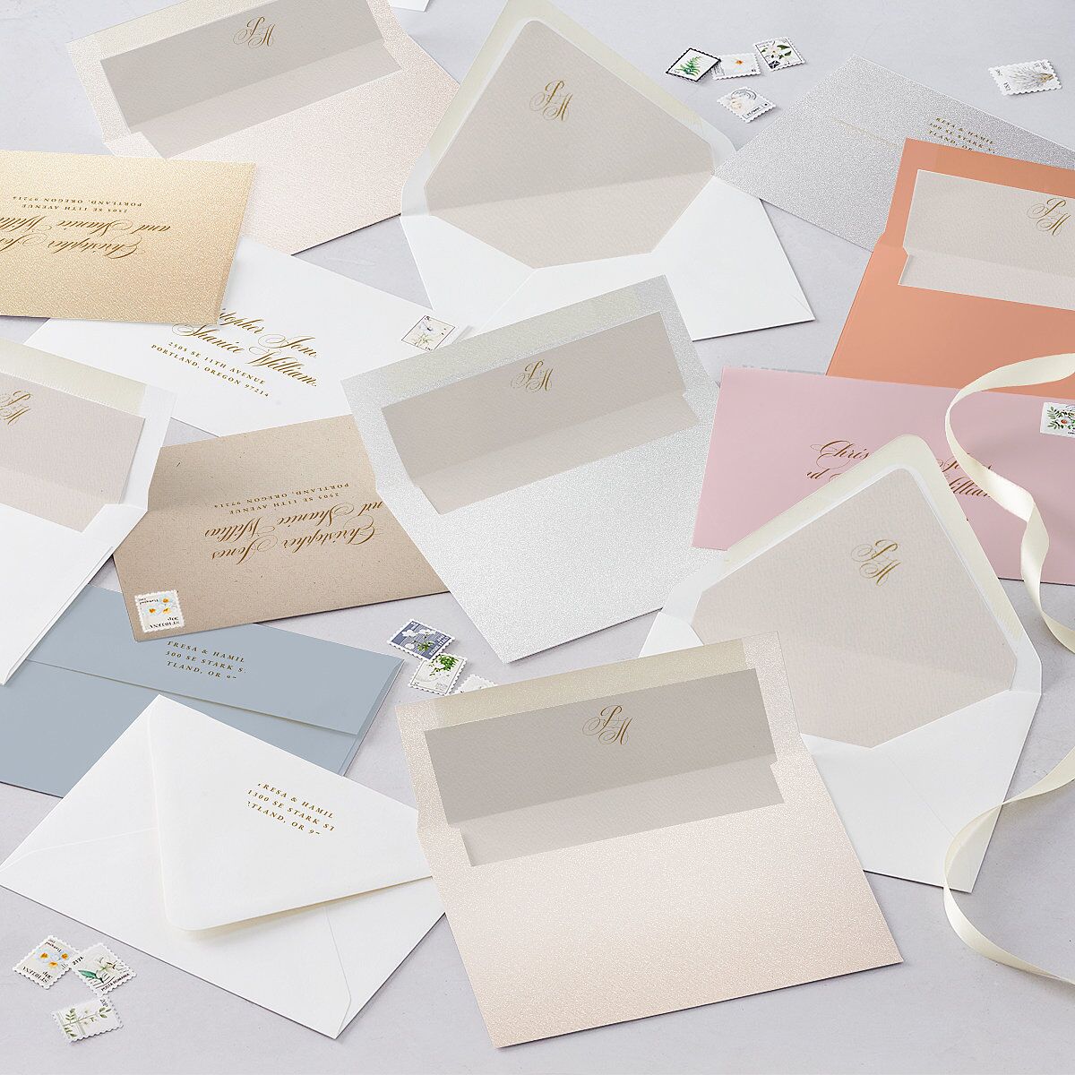 Opulent Garden Standard Envelope Liners Scottish Green Standard