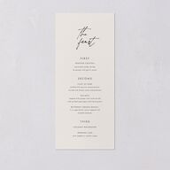 Simply Script Menus Linen Signature