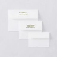 Simple Retro Daisy Thank You Card Envelopes White Meadow Both Recipient and Return Addresses Signature Standard