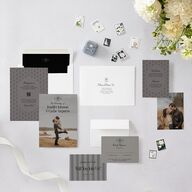 Vintage Romantic Photo Wedding Invitations Medieval Grey Signature Blank No Standard