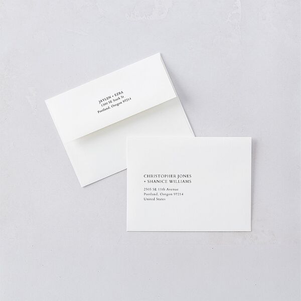Black Border Save The Date Magnets Pure White Magnet Paper