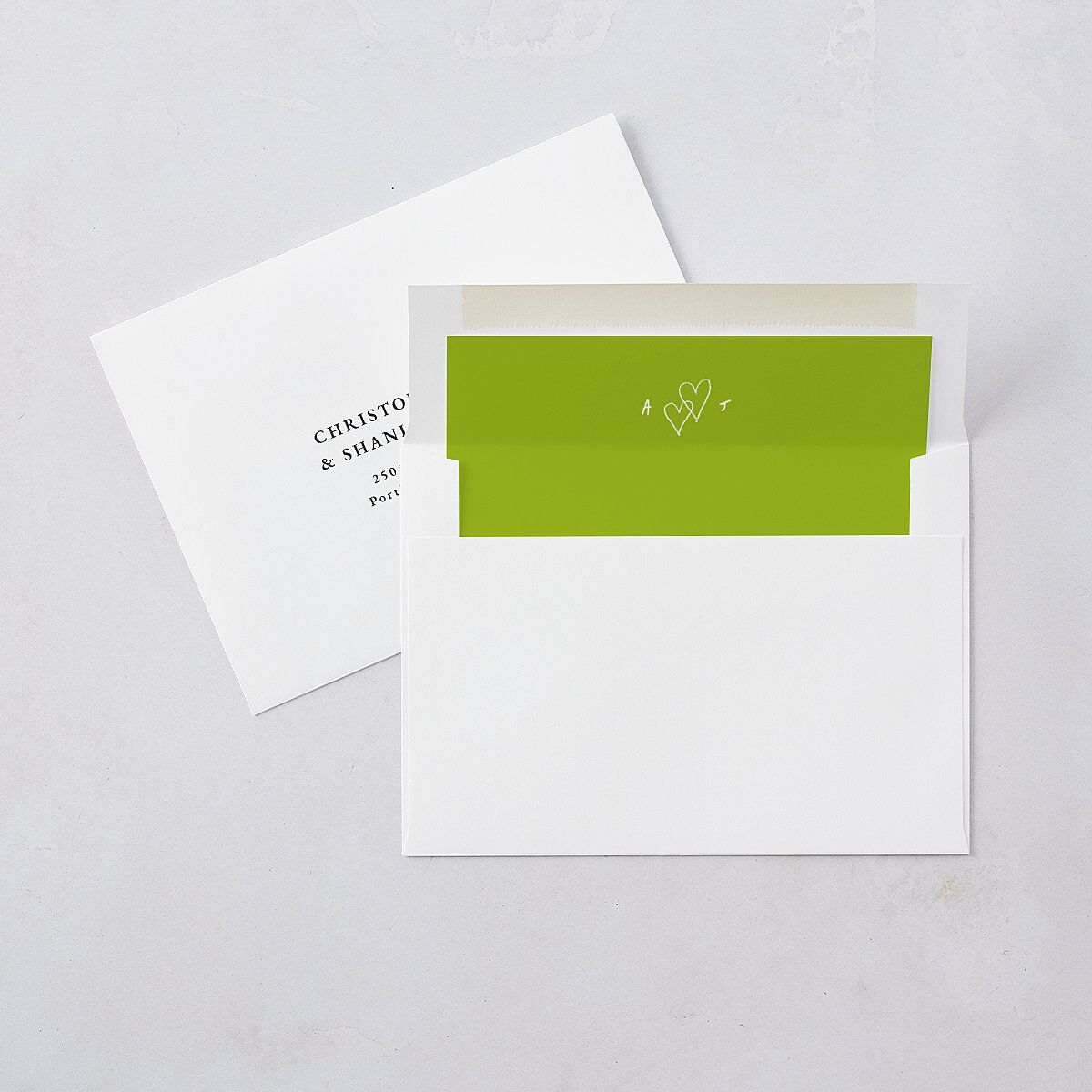 Whimsical Dancing Cocktails Engagement Party Envelope Liners Pear Standard