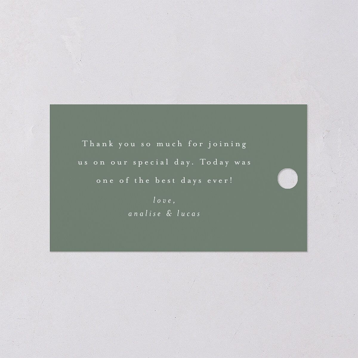 Monogram Leaves Favor Gift Tags Gold Eucalyptus Signature