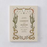 Southwestern Nouveau Guest Books Umber