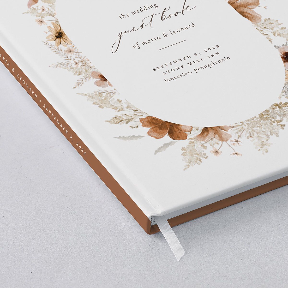 Bohemian Garden Guest Books Cream