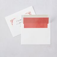 Chinese Phoenix Fenghuang Rehearsal Dinner Invitations Crimson Signature Blank Standard