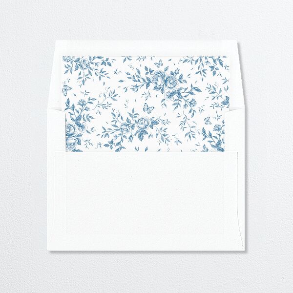 Elegant Rose Crest Envelope Liners Standard Sapphire